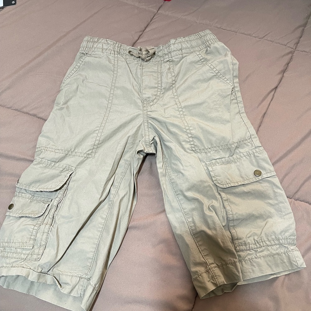Old Navy Boys Light Khaki Cargo Shorts